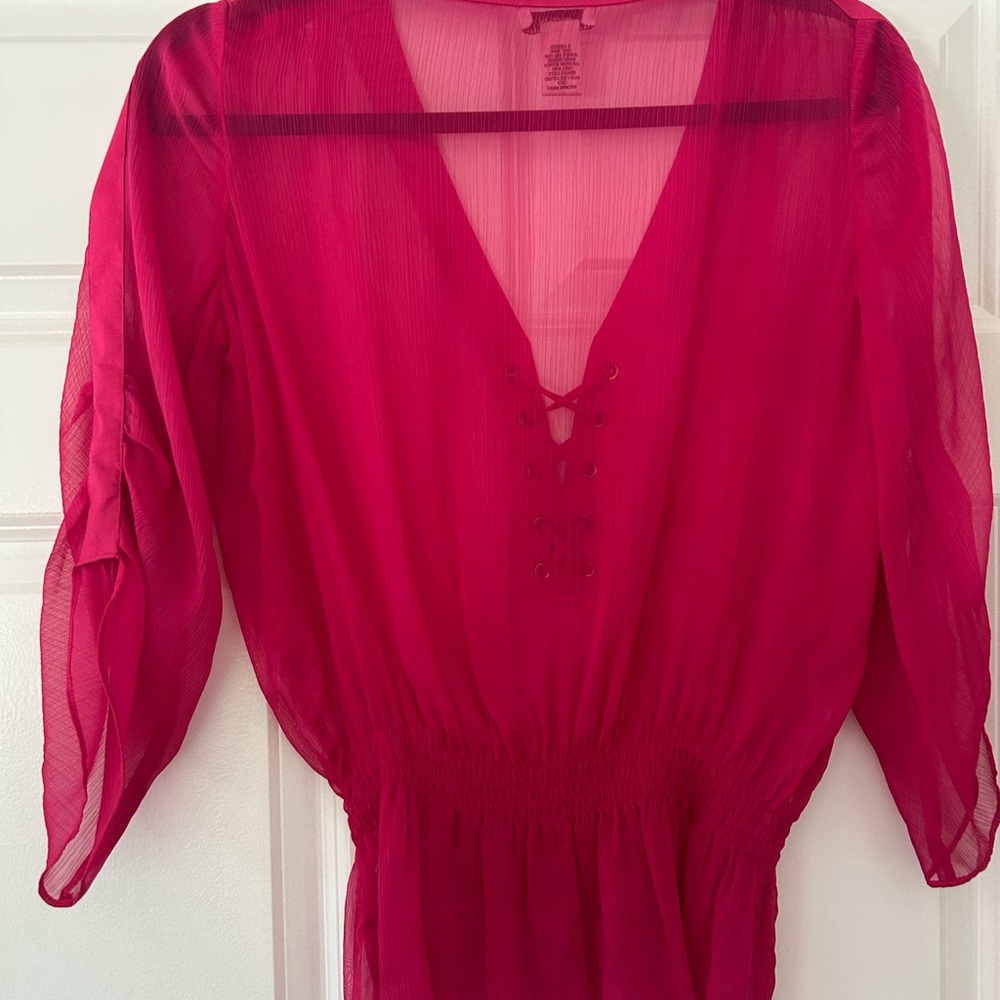 Vintage Y2K Caché Blouse XS (Fits Small) – Sheer Top - Picture 7 of 7